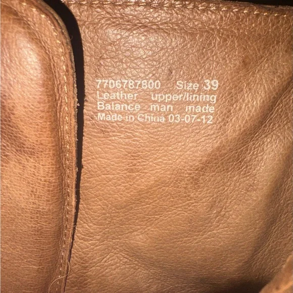 Dansko vintage chestnut brown leather lace- and zip-up Heeled granny Boots - Picture 6 of 10